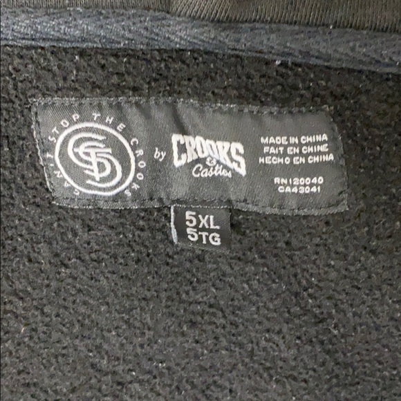 Crooks & Castles zip up hoodie - Picture 2 of 5